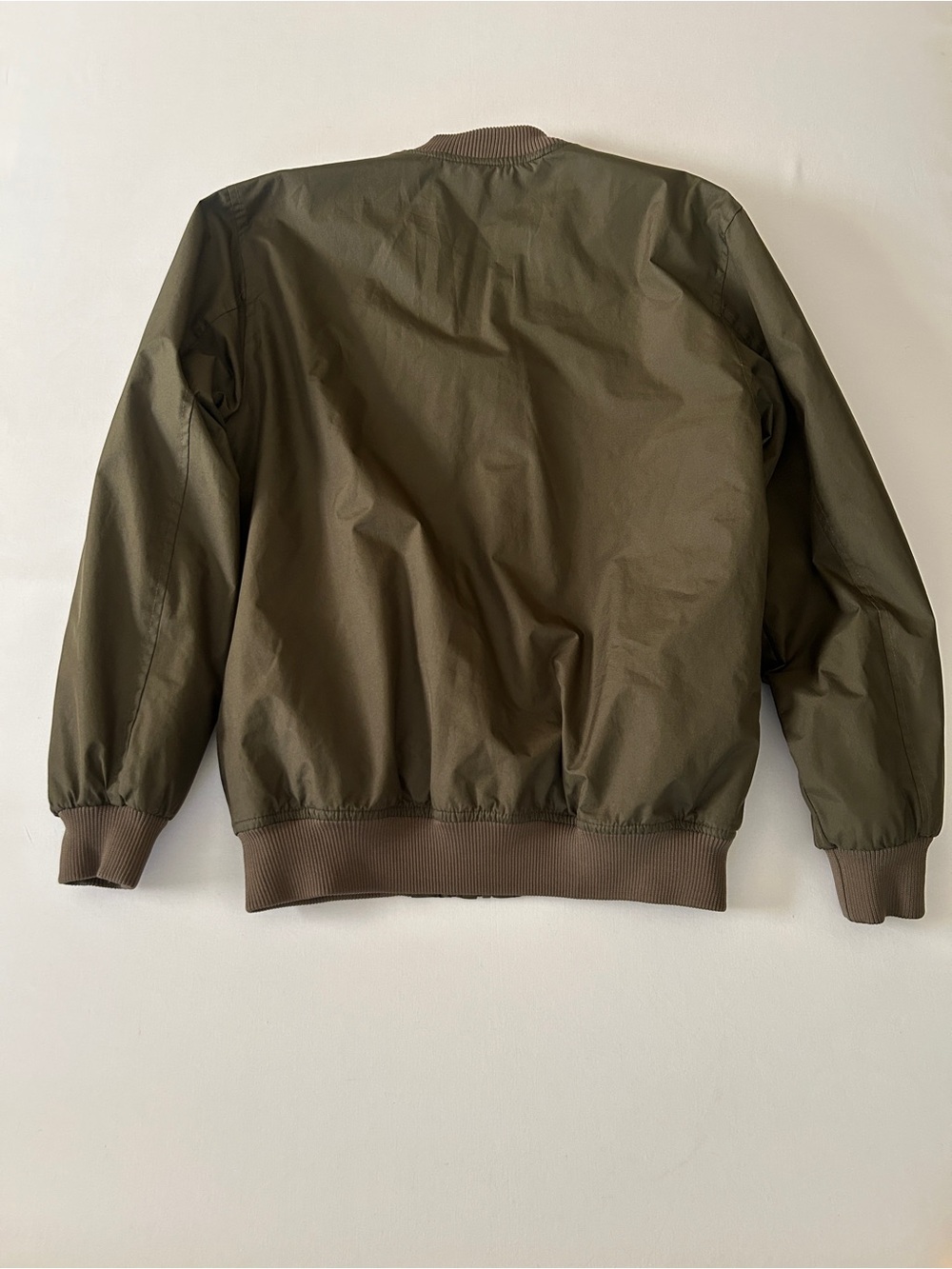 Zakbrand Men's Olive Bomber Jacket - Casual Zip Front - Picture 7 of 7